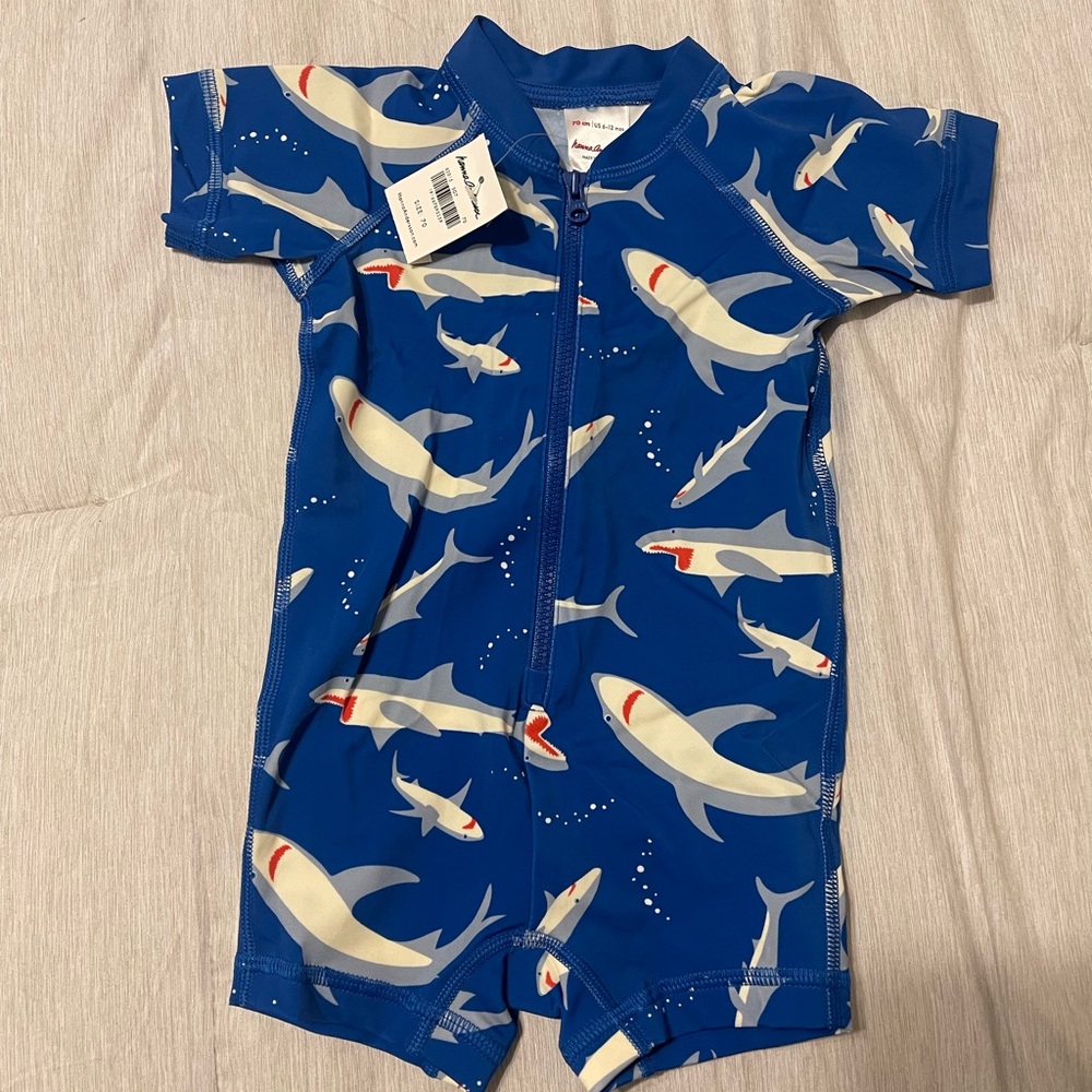 Hanna Andersson Shark RashGuard - 6-12 months